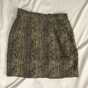 Silk Snake print mini skirt 6